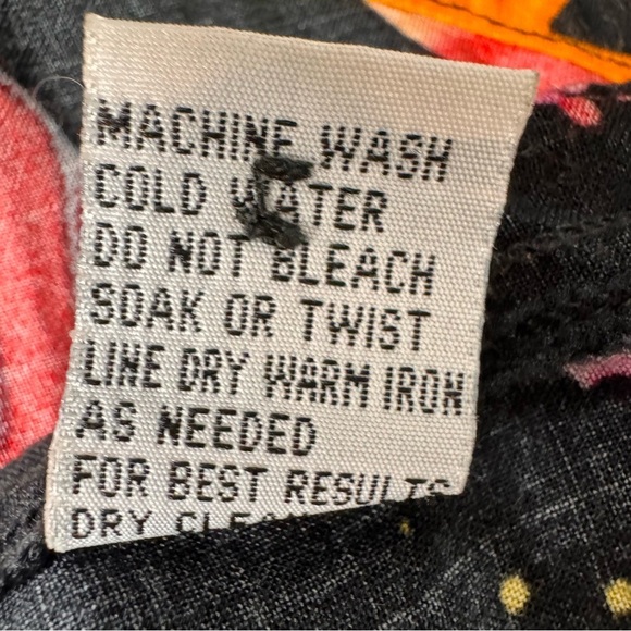 Vintage 90s Planet Hollywood Space Neon Aloha Hawaiian Shirt Small Rainbow - Picture 13 of 14